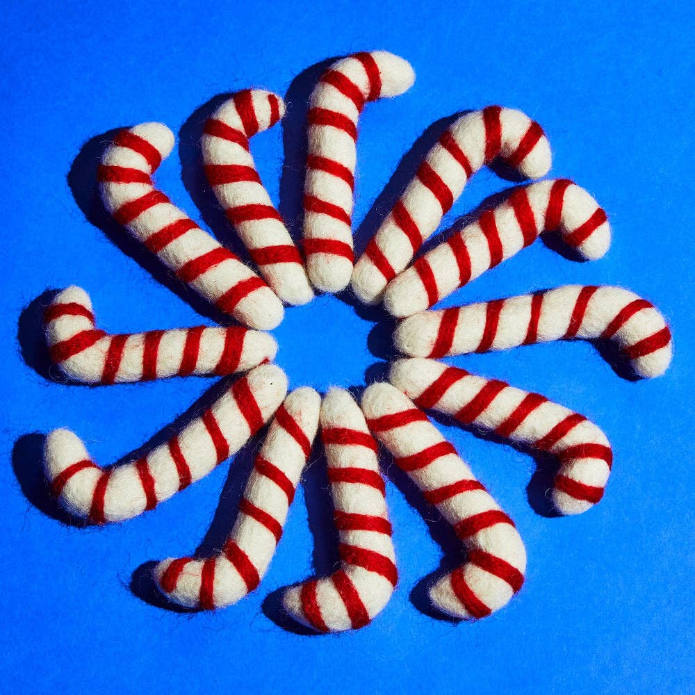 Wool Candy Cane Toy - WARE