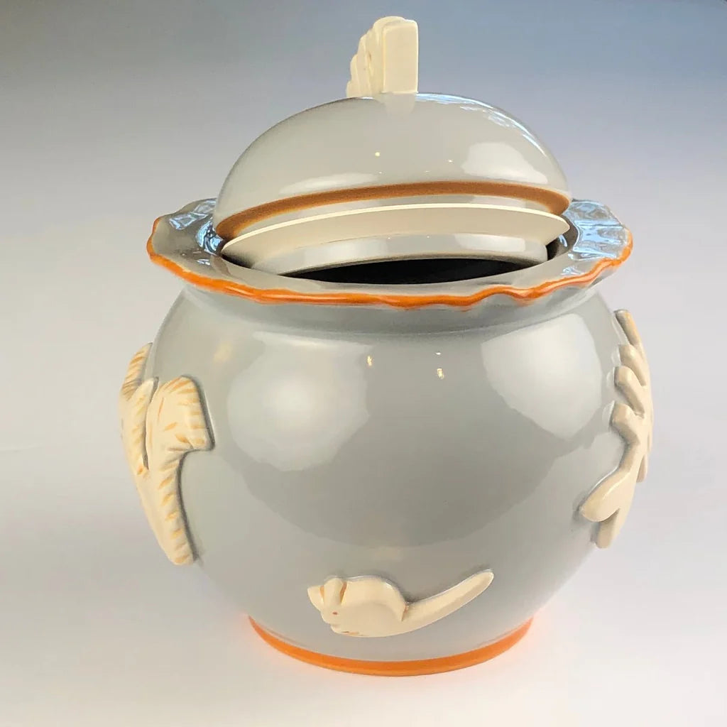 Carmel Ceramica Collection - Treat Jar - French Grey