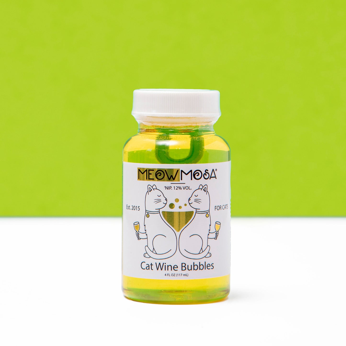 Meowmosa Cat Wine Bubbles Non-Toxic Catnip Bubbles for Cats