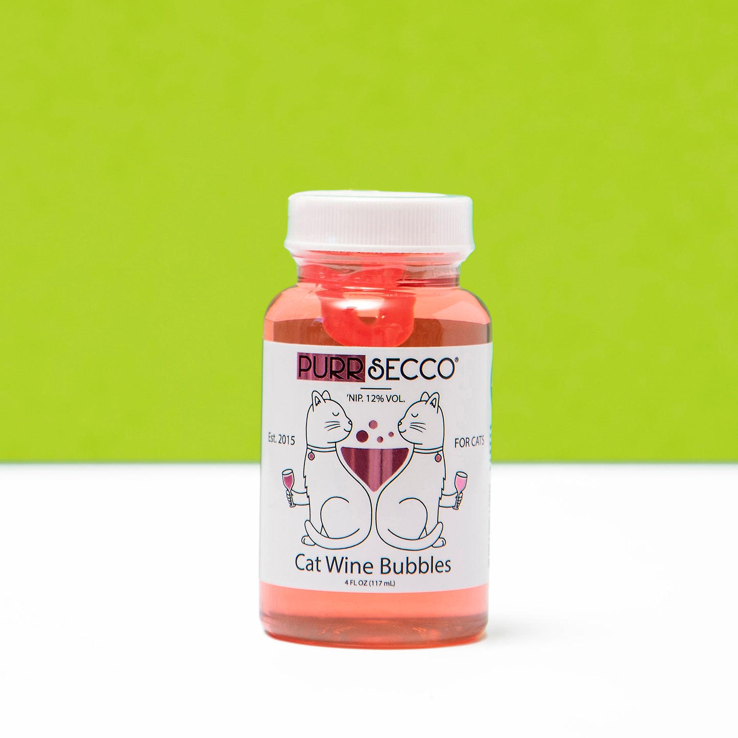 Purrsecco Cat Wine Bubbles Non-Toxic Catnip Bubbles for Cats