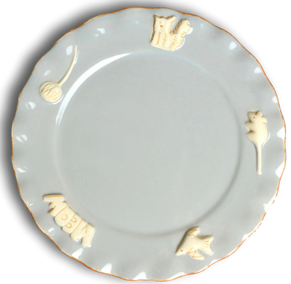 Carmel Ceramica Collection - Whisker Plate - French Grey