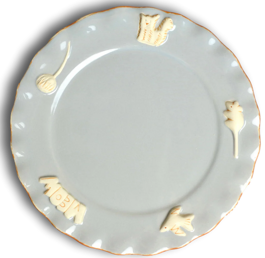 Carmel Ceramica Collection - Whisker Plate - French Grey