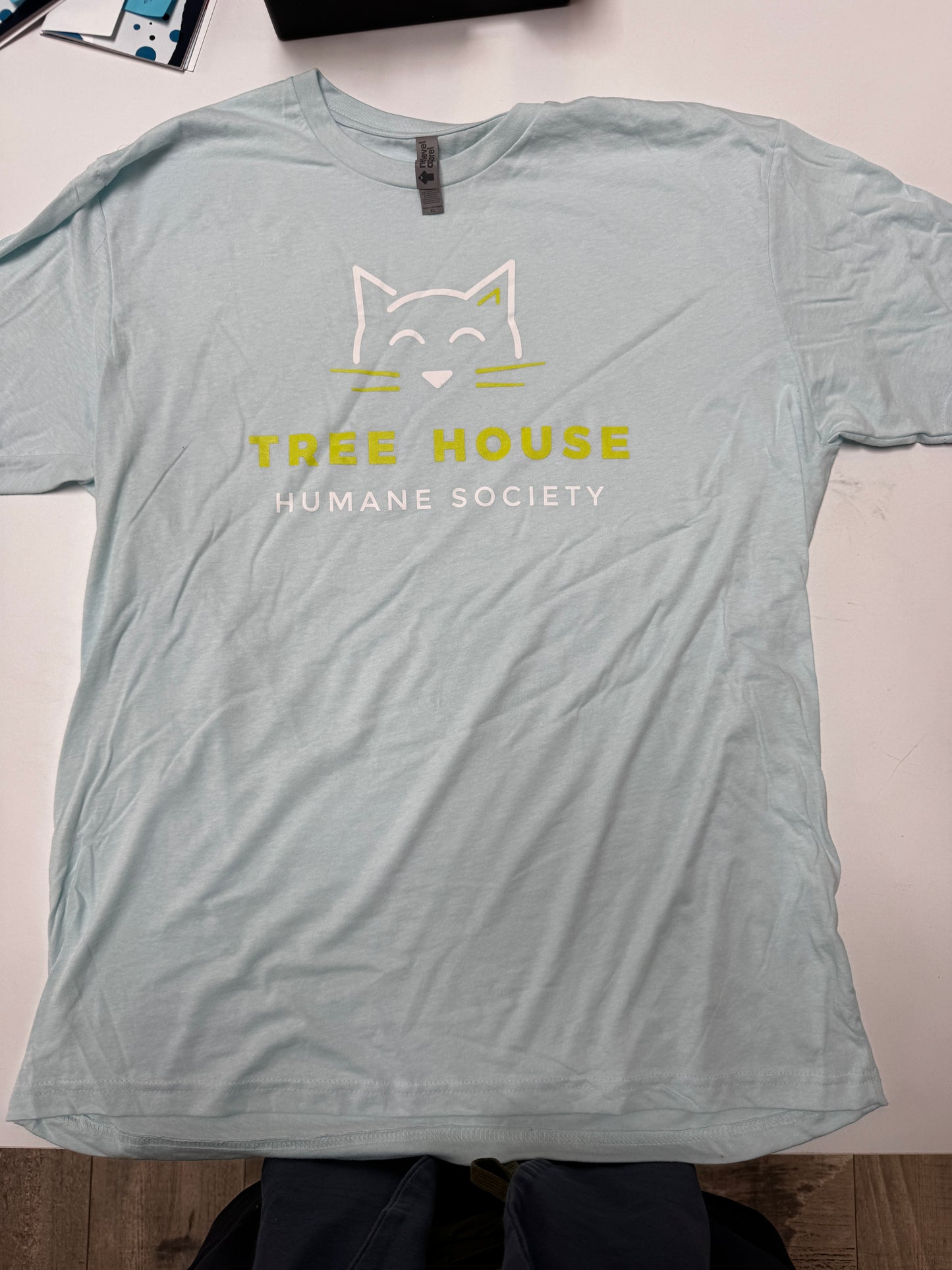 Tree House Logo Adult Shirt Ice Blue