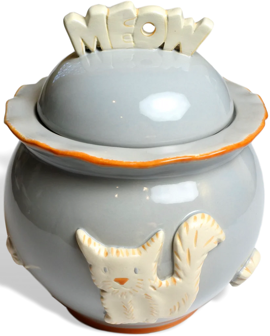 Carmel Ceramica Collection - Treat Jar - French Grey