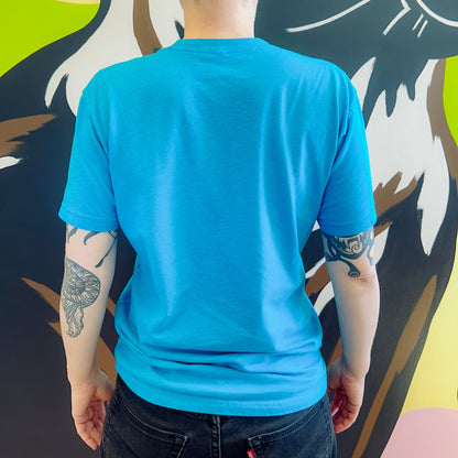 Tree House Logo Adult Shirt Teal Blue